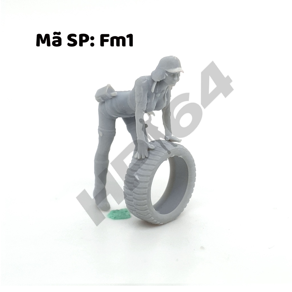 Mô hình nhân vật thô chưa sơn tỉ lệ 1/64 Mechanic