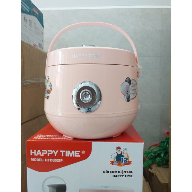 [Mã 44ELSALE2 giảm 7% đơn 300K] NỒI CƠM ĐIỆN TAY XÁCH HAPPYTIME 1L8 giảm 45K