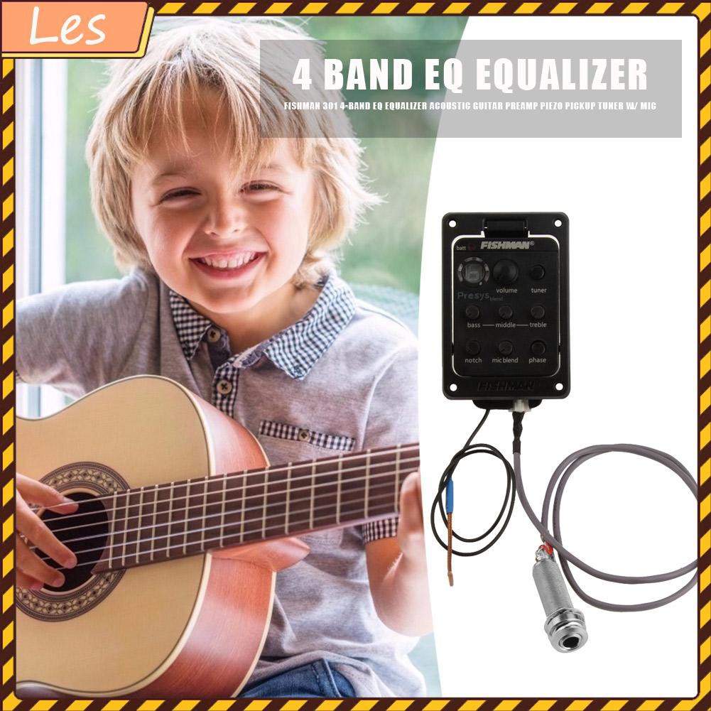 Bộ Cân Bằng Fishman 301 4-band Eq Cho Đàn Guitar