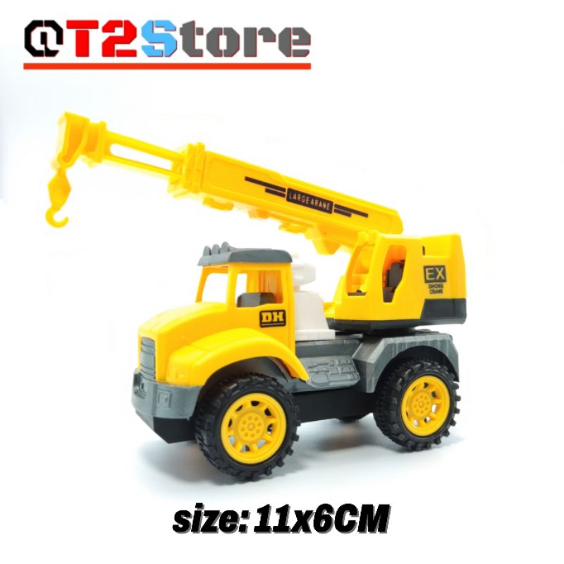 Xe ô tô đồ chơi, Túi 4 xe công trình nhiều màu sắc đẩy đà