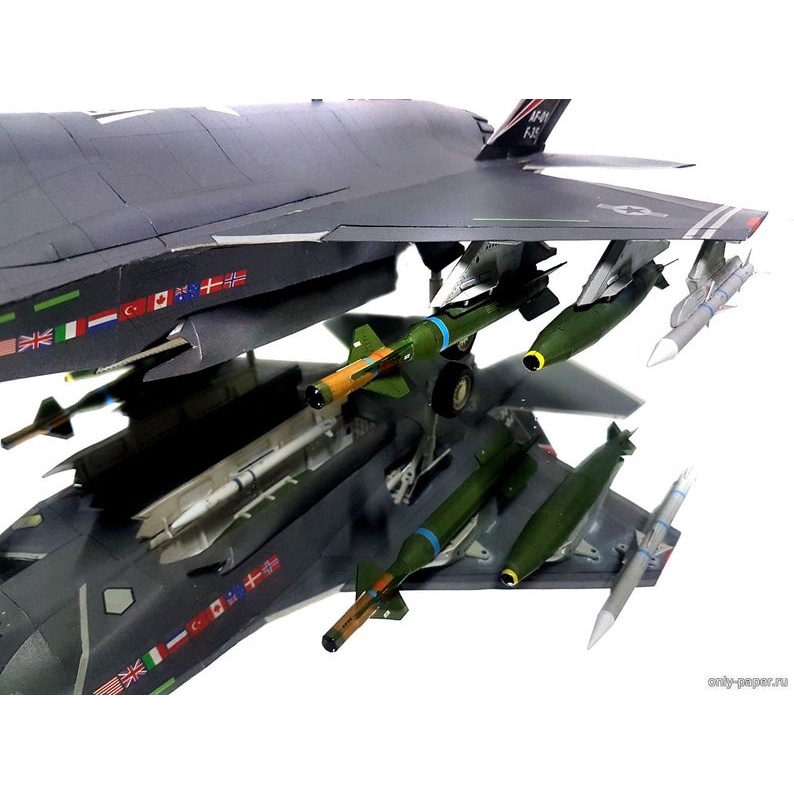 Bộ kit mô hình giấy 3D Máy bay 
F-35 Lightning II Attack Fighter