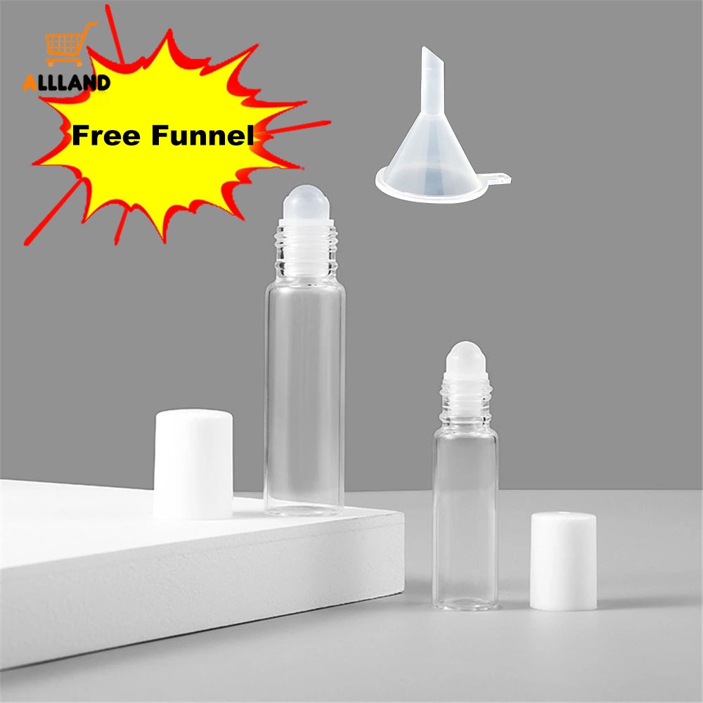Chai Lăn Chứa Tinh Dầu 5ml/10ml Có Thể Bơm Lại Tiện Dụng
