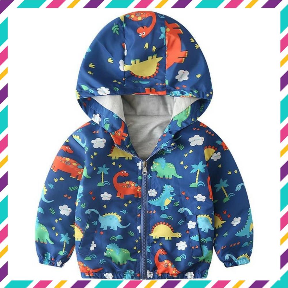 Áo khoác gió lót cotton ấm, thoáng khí cho bé trai từ 2-5 tuổi, hàng Quảng Châu chất đẹp