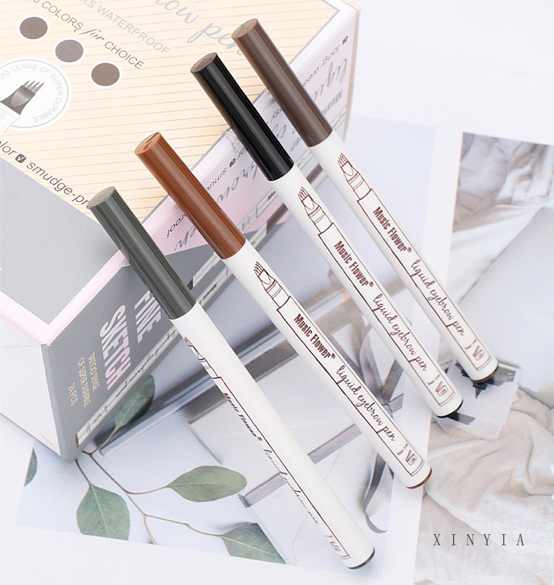 [Hàng mới về] Bút Kẻ Lông Mày Dạng Lỏng Lâu Trôi Chống Thấm Nước Chuyên Nghiệp 4 Màu Tùy Chọn