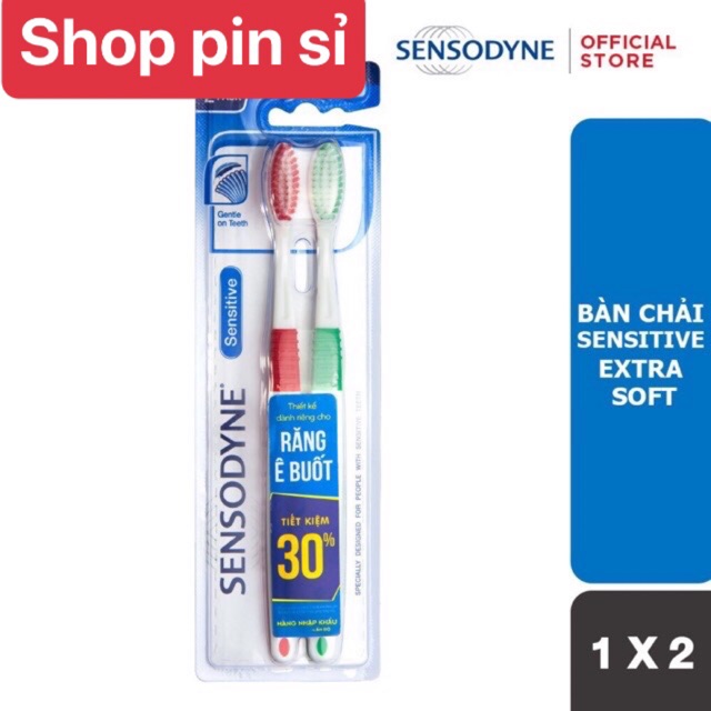 Bộ 2 bàn chải đánh răng Sensodyne Ultra Sensitive Extra Soft