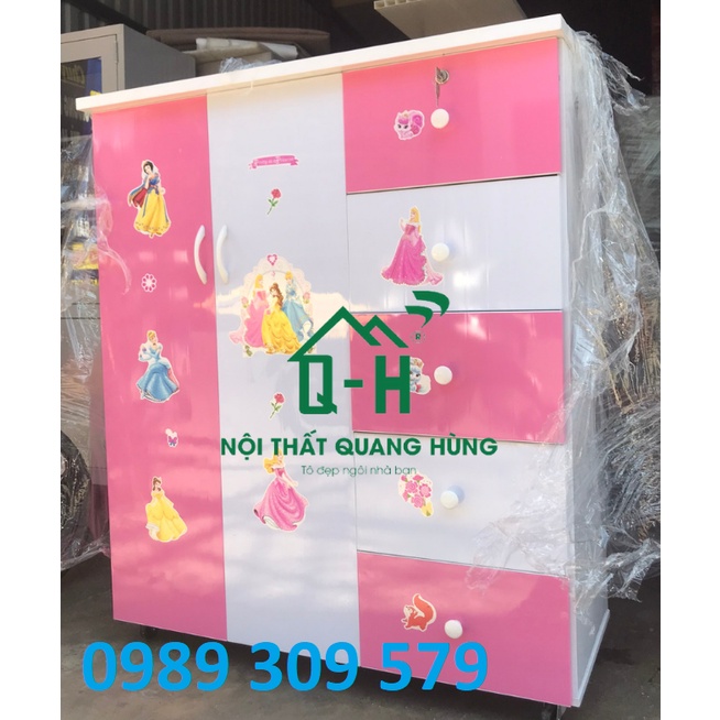 Tủ áo quần nhựa đài loan 2 cánh 5 hộc cao cấp hcm