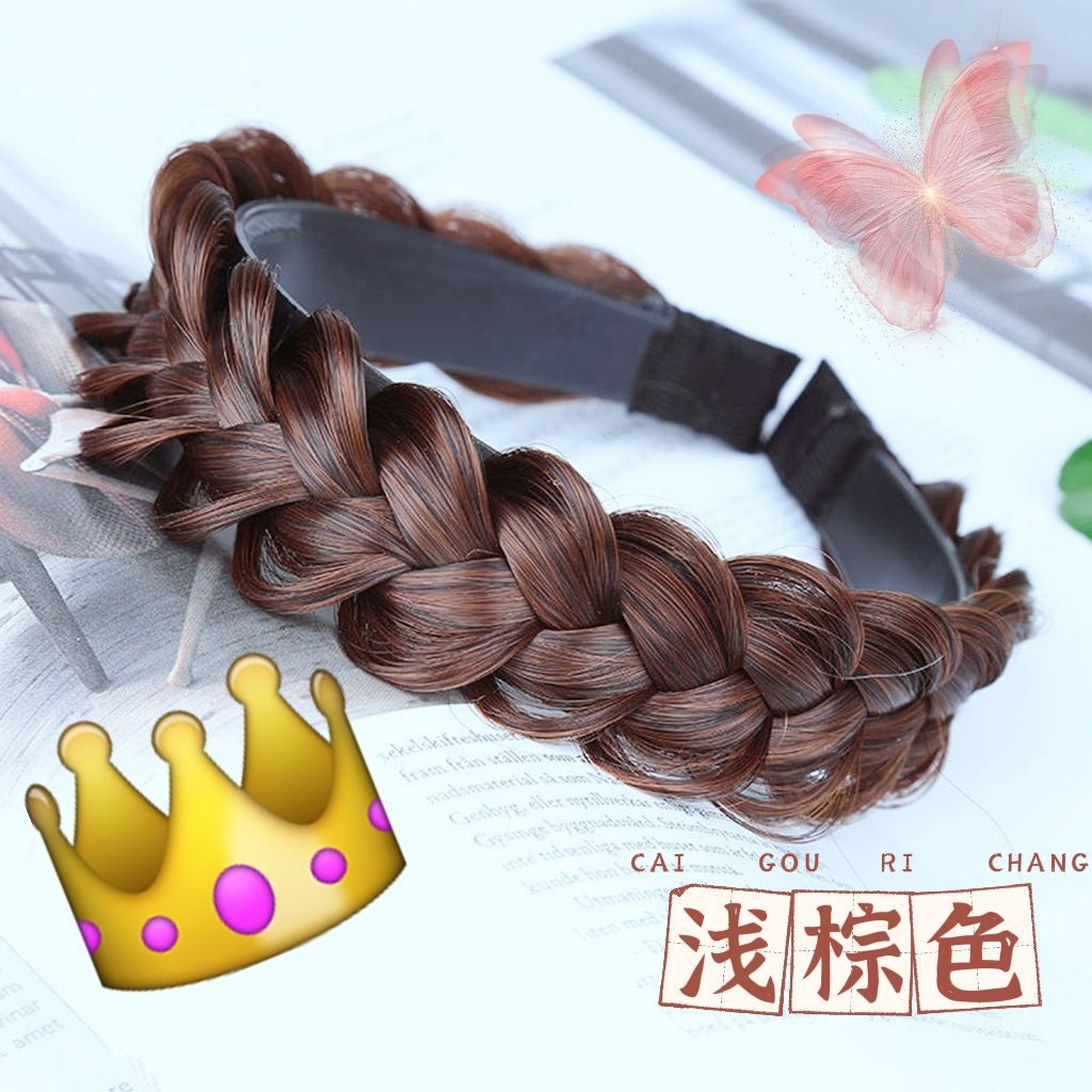 Băng Đô Cài Tóc Bện Xương Cá Với Răng Chống Trượt Mềm Mại Cho Nữ