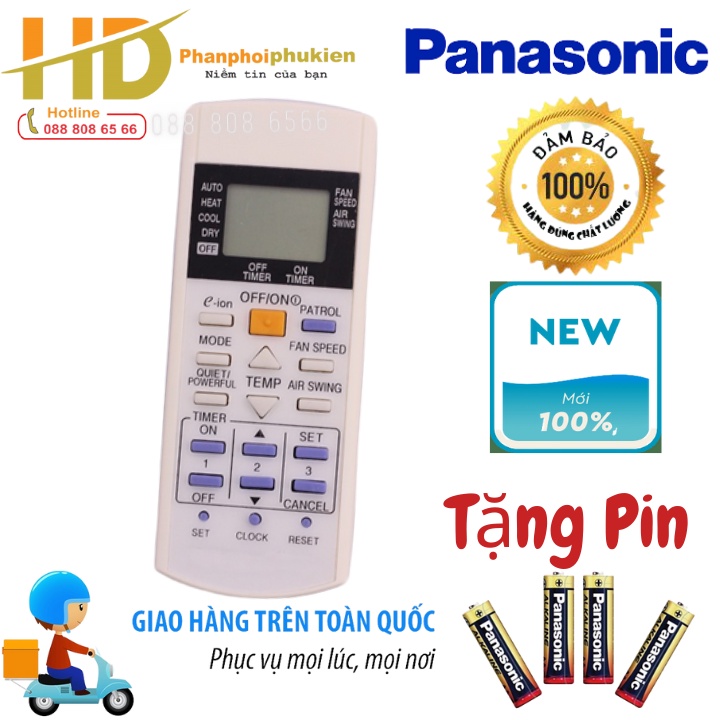 Điều khiển điều hòa Panasonic E ion - Remote điều hòa Panasonic 2 chiều E ion - Remote máy lạnh Panasonic 2 chiều