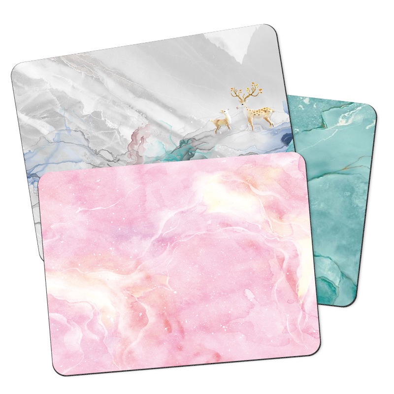 200x200x3mm Rectangular Textured Small Mousepad Laptop Mouse Pad Ultra Thin Non Slip Rubber Marble Mouse Pad Mat for Laptop Computer Desk