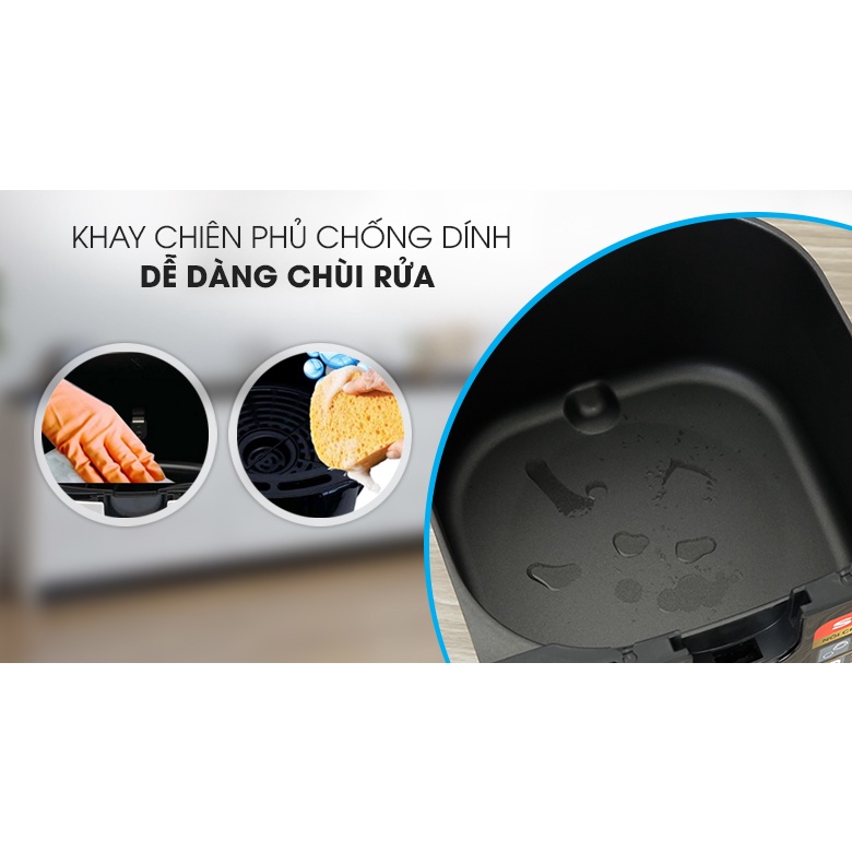 Nồi chiên không dầu Sharp KF-AF55EV-BK