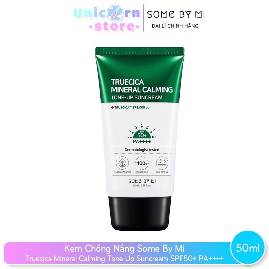 Kem Chống Nắng Some By Mi Truecica Mineral Calming Tone Up Suncream SPF50+ PA++++ 50ml