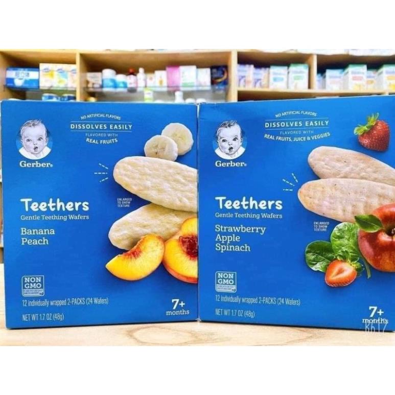 Bánh gạo Gerber đủ vị thơm ngon cho bé từ 7 tháng tuổi