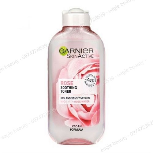 Nước hoa hồng Garnier- Toner GARNIER hồng/xanh - chính hãng NGA 200 ml