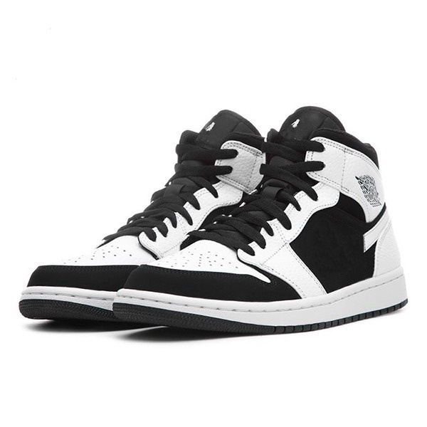 GIÀY THỂ THAO CỔ CAO PHỐI MÀU WHITE AND BLACK