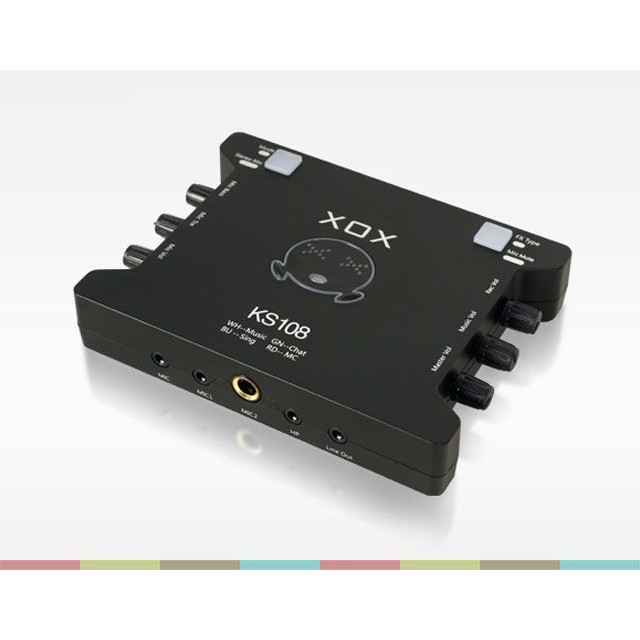 Sound card XOX ks108 (Phiên bản k10 quốc tế 2019 cải tiến ic) dùng hát livestream, karaoke, thu âm. Âm hay không rè