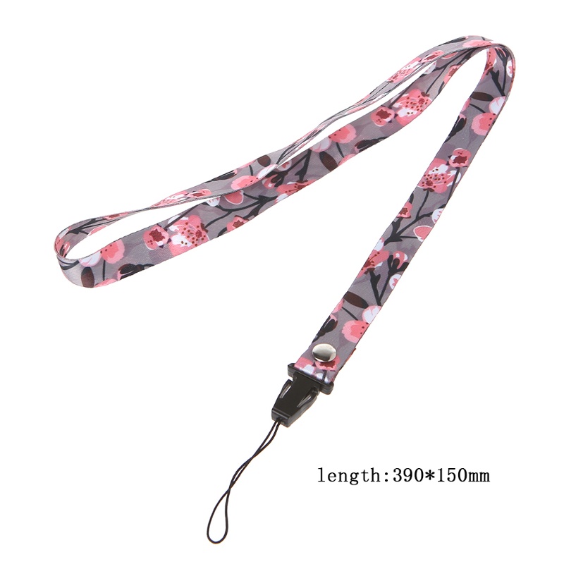 Small for Fresh Leaves Neck Strap Lanyards Mobile Phone USB Keys Straps Hang Rop