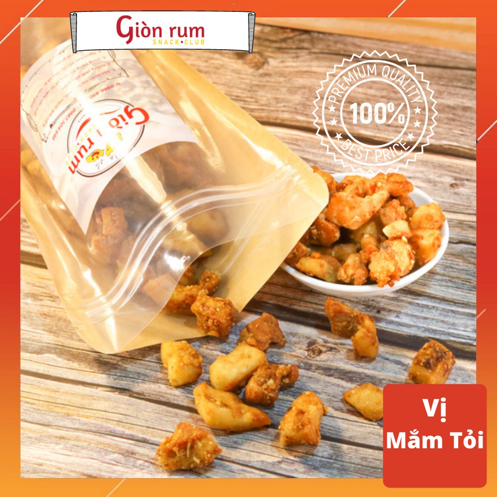 [Siêu Ngon] Tóp Mỡ Sốt Vị Mắm Tỏi - 100g - Siêu Sạch Đậm Vị Thơm Giòn Chất Lượng - Đồ Ăn Vặt - Giòn Rụm Snack Club | BigBuy360 - bigbuy360.vn