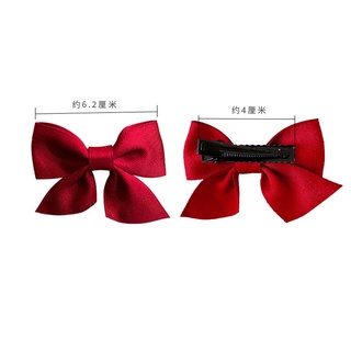 Set 2 Kẹp Tóc Nơ Thời Trang Cho Bé Gái