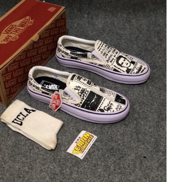 Giày Thể Thao JZ7ZY V4NS SLIP ON ASHLEY WILMS 49 Họa Tiết Báo Trắng Cá Tính Hợp Thời Trang