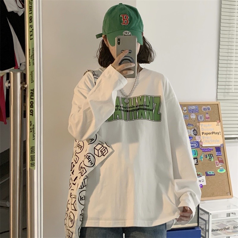 Áo thun tay dài form rộng NEKO.SG, Áo thun Streetwear Ulzzang SWT21