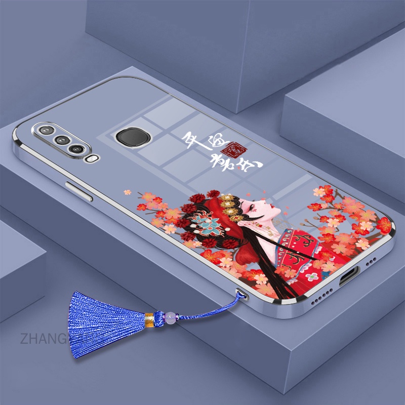 Ốp Điện Thoại TPU Dẻo Mạ Điện Có Dây Đeo Cho vivo y11 y12 y15 y17 y19