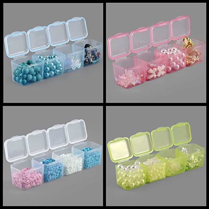 Hộp Nhựa Đựng Phụ Kiện Trang Trí Móng Tay 7/8/12/15/28