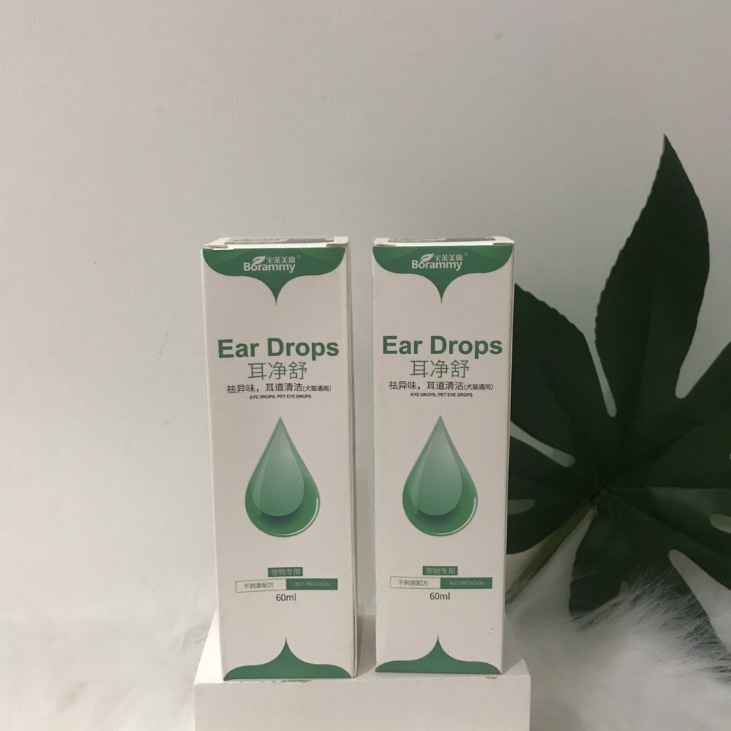 [Mã 55FMCGSALE1 giảm 10% tối đa 40K đơn 250K] Chai vệ sinh tai cho chó mèo Ear Drops 60ml