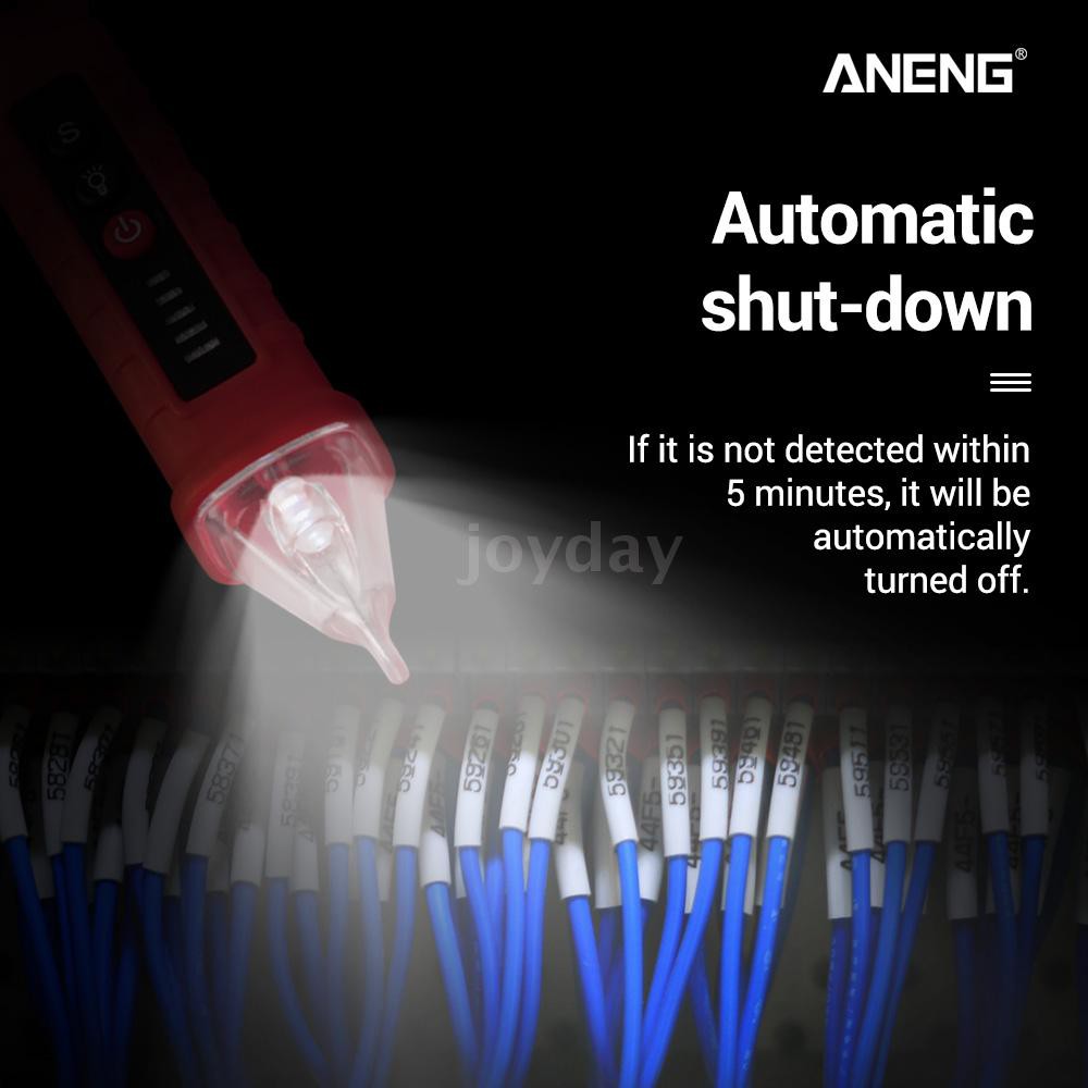 ANENG VD802 Non-contact AC Voltage Detector Tester Meter 12V-1000v Pen Style Electric Indicator LED Outlet Voltage Decte