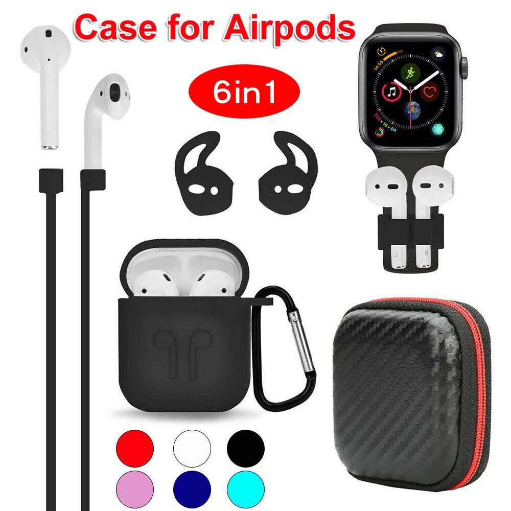 Set 6 Túi Silicon Đựng Tai Nghe Giá Đỡ