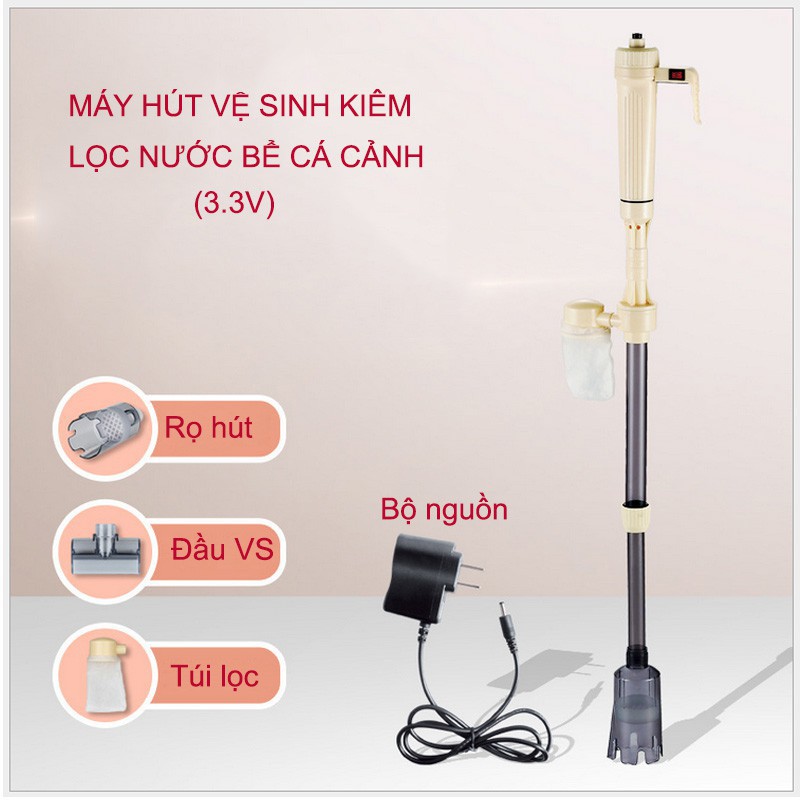 Máy hút cặn chạy điện và pin tặng kèm 2 pin C