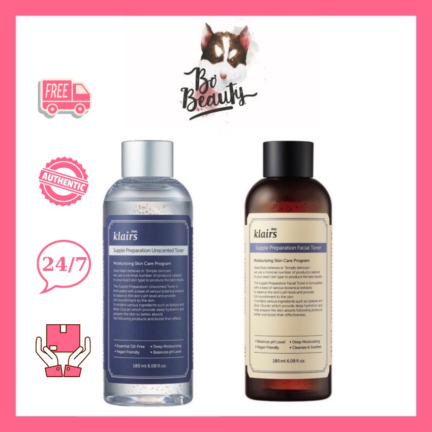 Nước hoa hồng Dear Klairs Supple Preparation toner 180ml