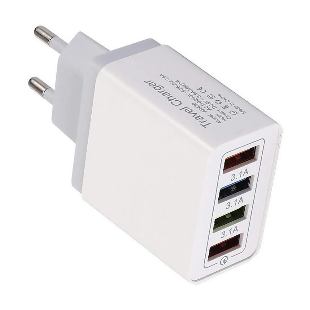 Đầu Sạc 4 Cổng Usb 3.0 Tiện Lợi Cho Điện Thoại Thông Minh