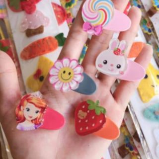 Kẹp tóc trẻ em đính icon dễ thương