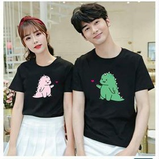 Áo đôi giá xưởng -áo đôi khủng long thả tim