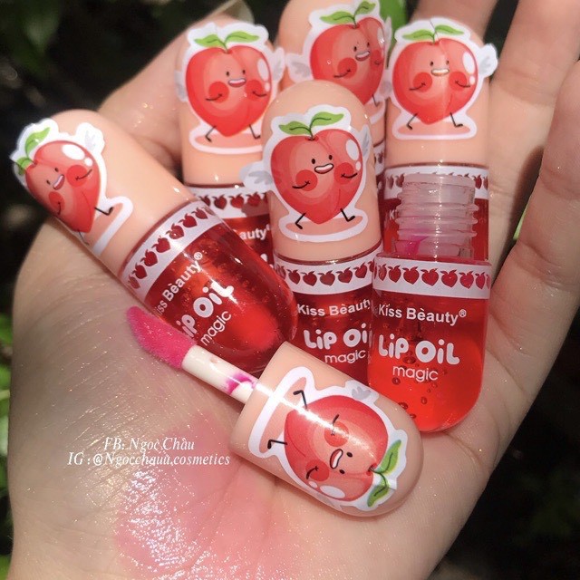 Son bóng môi Lip oil mùi đào cute | Thế Giới Skin Care
