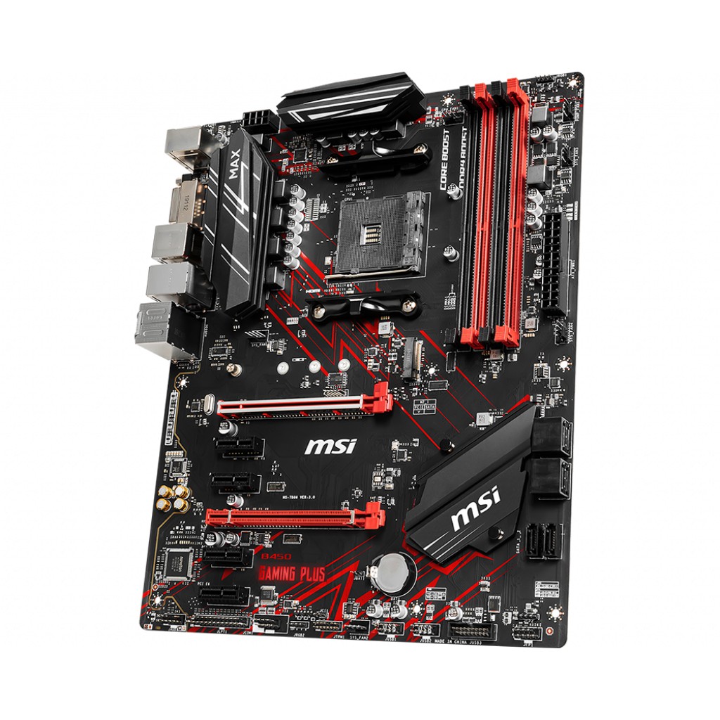 Bo mạch chủ Mainboard MSI B450 GAMMING PLUS MAX AMD B450, Socket AM4,m-ATX, 4 khe RAM DDR4