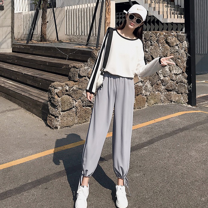 Quần Dài Lưng Cao Chất Chiffon Thiết Kế Xẻ Thanh Lịch | BigBuy360 - bigbuy360.vn