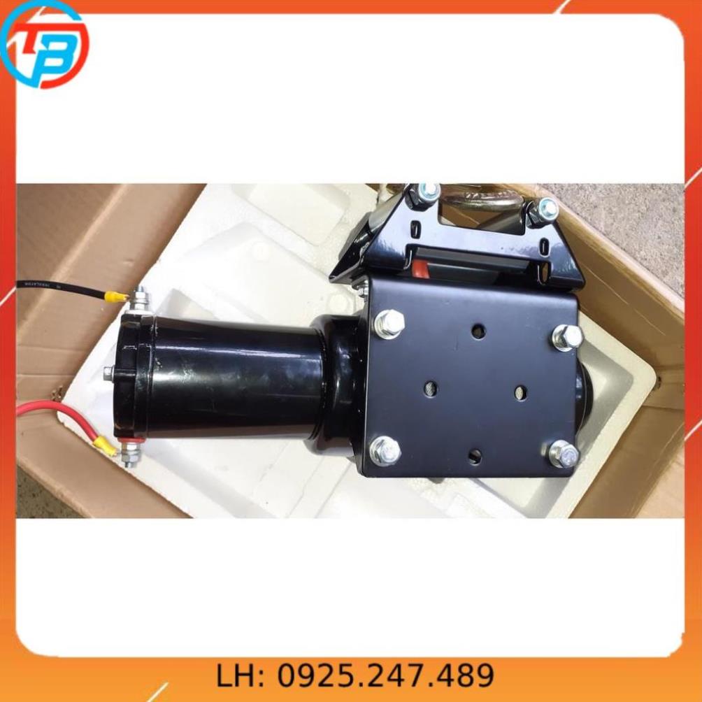 Tời điện 12V /24V ắc quy 4000lbs &amp;4500lb CÁP THÉP Thái Bình Vina