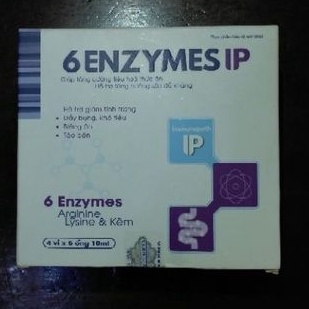 6 ENZYMES IP (20 ống) - Giúp tăng cường tiêu hóa thức ăn, tránh đầy bụng.