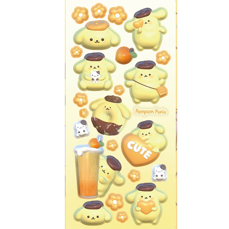 1 Tấm Nhãn Dán Trang Trí Hành Lý / Ván Trượt / Laptop Họa Tiết Hoạt Hình Kuromi My Melody Girl Màu Gradient Dễ Thương Diy