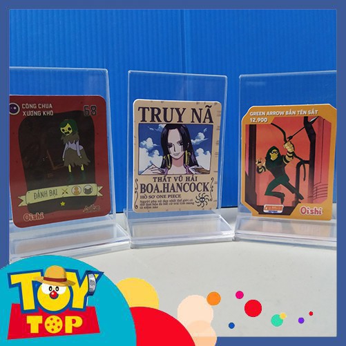 Đế trưng bày thẻ Toonies One Piece , thẻ bóng đá Poca Match Attax , Dragon Ball Goku,v...v bảo quản thẻ