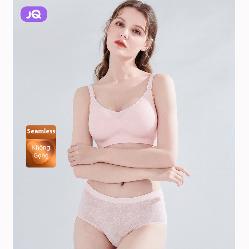 Áo lót cho con bú không gọng JOYNCLEON flower bra mềm mỏng mát - mã KB05