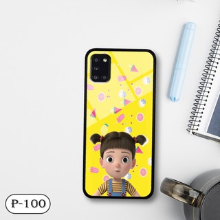 Ốp lưng kính 3D Samsung A31-cute