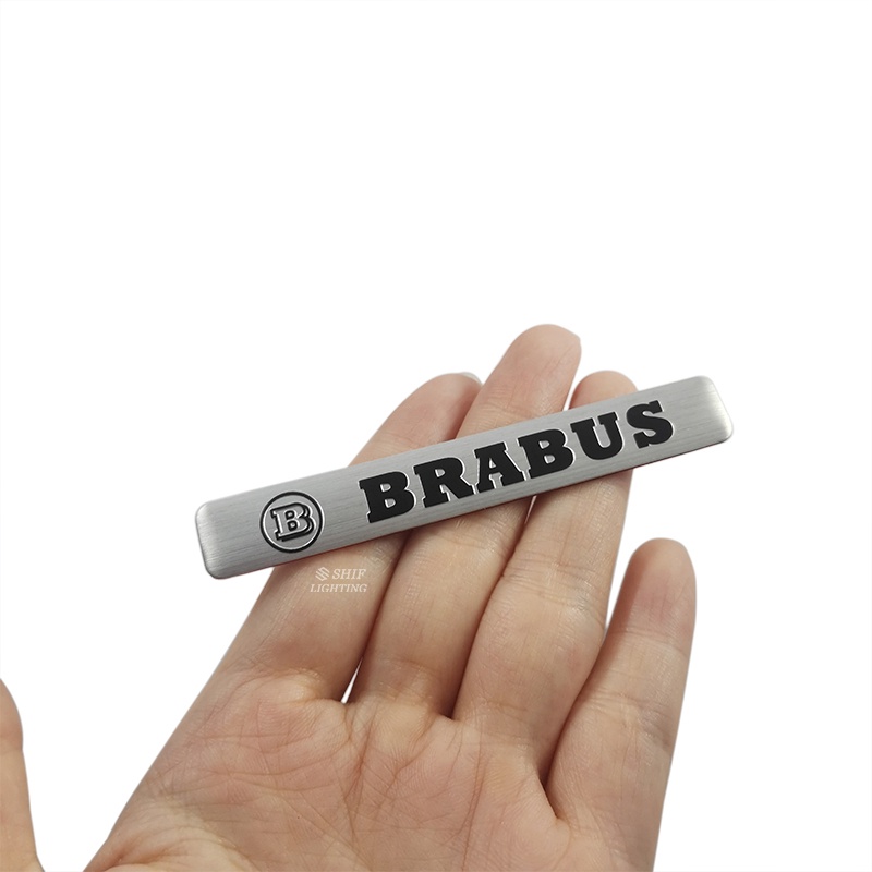 1 X Logo Mercedes-Benz MAYBACH BRABUS Bằng Nhôm Dán Trang Trí Xe Hơi