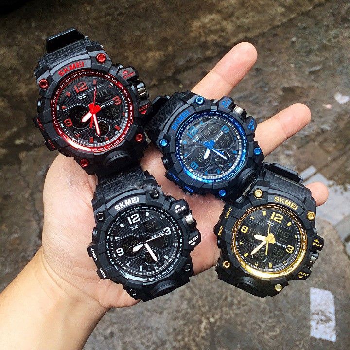 Đồng hồ Nam Skmei 1155B điện tử thể thao Dual Time Nhiều màu lựa chọn | BigBuy360 - bigbuy360.vn