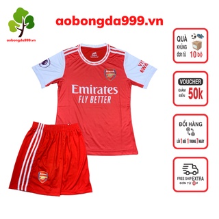 Áo đá bóng đá banh trẻ em từ 13-45kg câu lạc bộ Arsenal full màu -thun cao cấp - aobongda999.vn