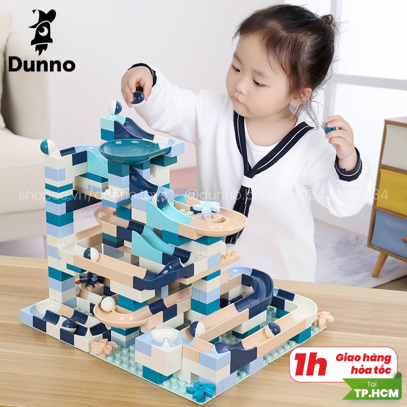 Bộ đồ chơi lắp rắp mô hình cầu trượt thả bi (4 mẫu khác nhau)