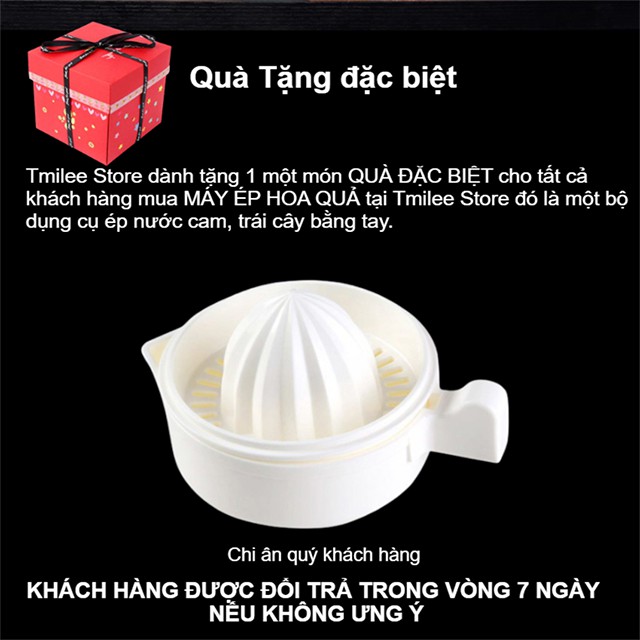 [Tặng Vắt Cam] Máy Ép Hoa Quả, Máy Làm Nước Ép Trái Cây Cầm Tay, Tích Điện, Thời Trang,Tặng Bộ Vắt Nước Cam Bằng Tay