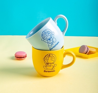 Cốc Uống Nước Bằng Sứ In Họa Tiết Hoạt Hình Doraemon Đáng Yêu