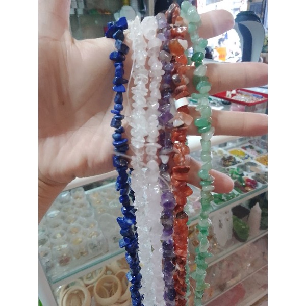 Dây đa thô vụn có lỗ sẵn nhiều màu lựa chọn hạt bẹt 5mm